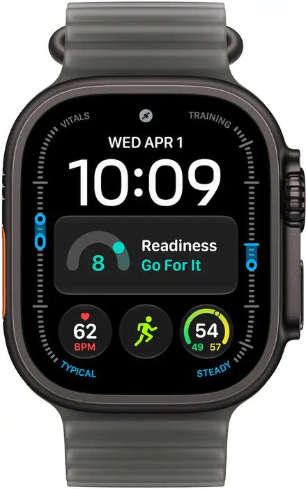 Apple Watch Ultra 4 49mm - Svart Títan Ocean ól