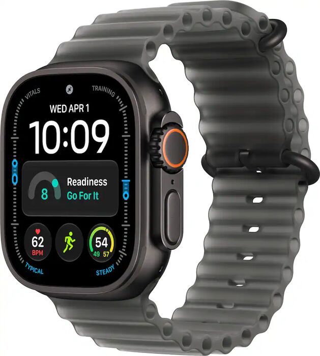 Apple Watch Ultra 4 49mm - Svart Títan Ocean ól