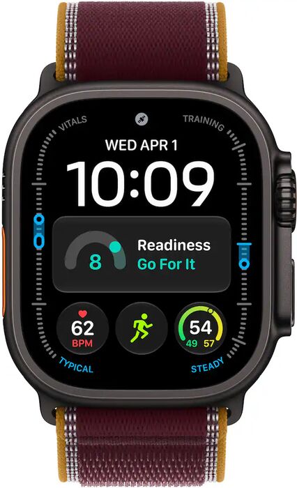 Apple Watch Ultra 4 49mm - Svart Títan Trail ól