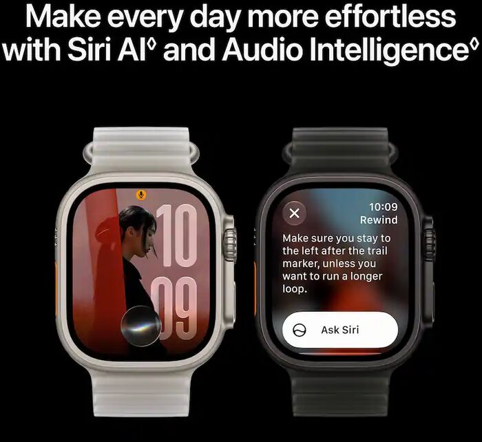 Apple Watch Ultra 4 49mm - Svart Títan Trail ól
