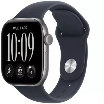 Apple Watch Series 12 GPS 42mm - Grátt/dökkblátt Sport ól S/M