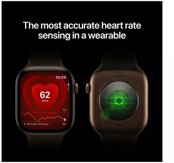 Apple Watch Series 12 GPS 42mm - Svart Sport ól S/M