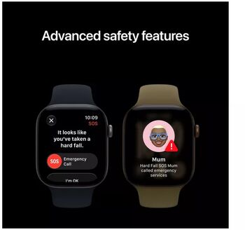 Apple Watch Series 12 GPS 42mm - Svart Sport ól S/M