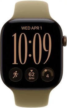 Apple Watch Series 12 GPS 46mm - Brons/grænt Sport ól M/L