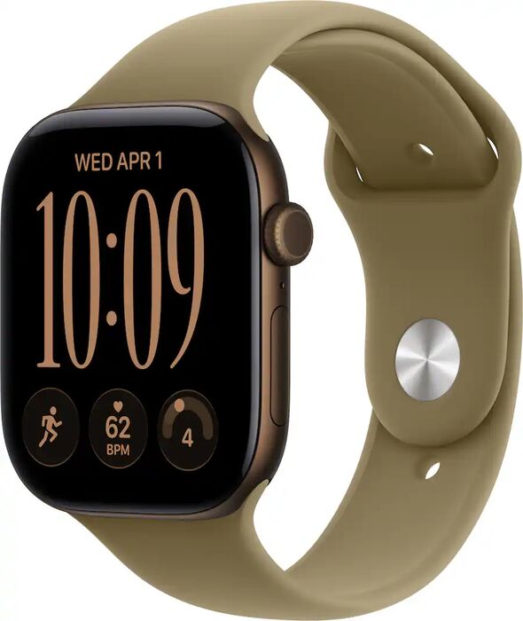 Apple Watch Series 12 GPS 46mm - Brons/grænt Sport ól M/L