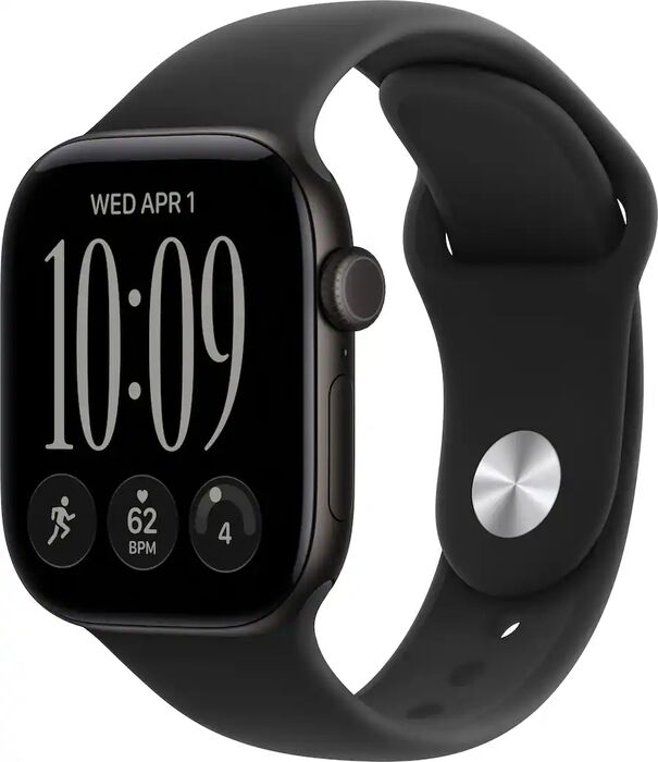 Apple Watch Series 12 GPS/LTE 42mm - Svart Sport ól S/M