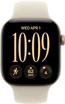 Apple Watch Series 12 GPS/LTE 42mm - Gyllt Sport ól S/M