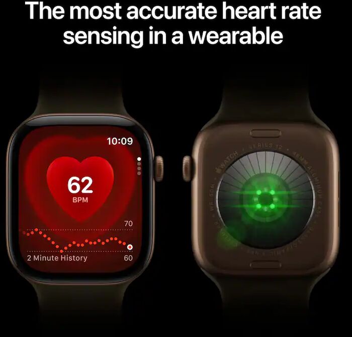 Apple Watch Series 12 GPS/LTE 42mm - Gyllt Sport ól S/M