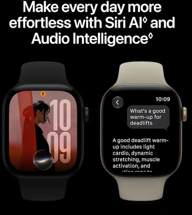 Apple Watch Series 12 GPS/LTE 42mm - Gyllt Sport ól S/M