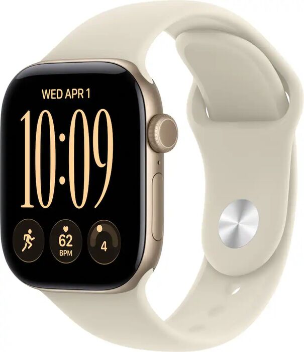 Apple Watch Series 12 GPS/LTE 42mm - Gyllt Sport ól S/M