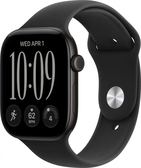 Apple Watch Series 12 GPS/LTE 46mm - Svart Sport ól M/L