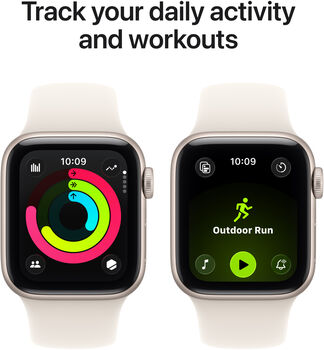 Apple Watch SE 3 GPS/5G 40mm - Hvítt Sport ól