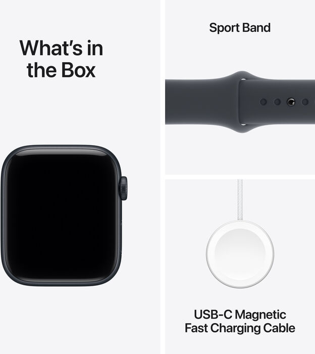 Apple Watch SE 3 GPS/5G 44mm - Dökkblátt Sport ól