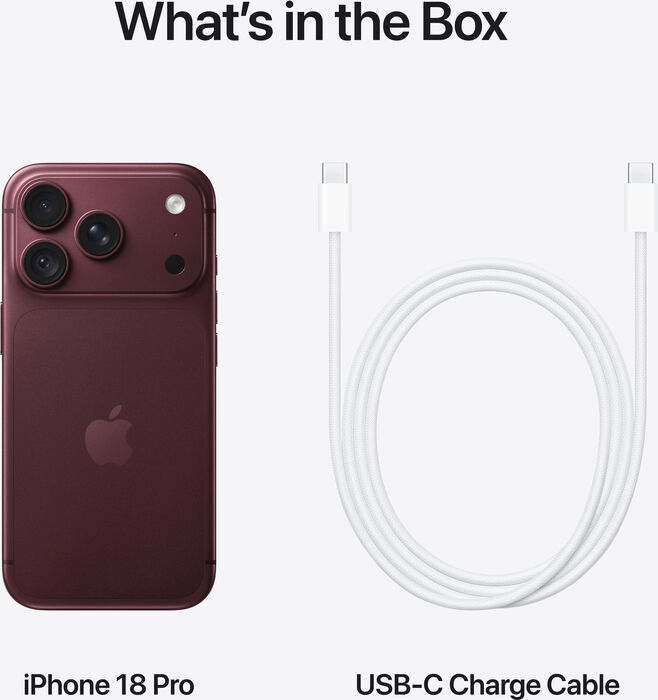 Apple iPhone 18 Pro snjallsími 256 GB - Vínrauður