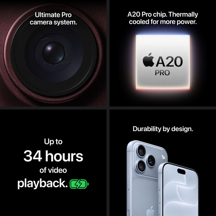 Forsala: iPhone 18 Pro snjallsími 256 GB - Ljósblár