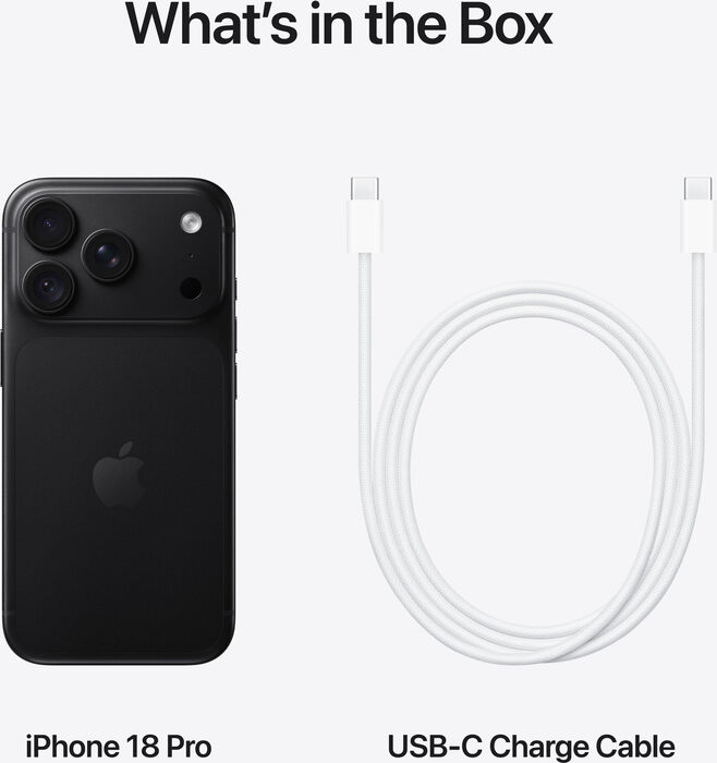 iPhone 18 Pro snjallsími 1 TB - Svartur