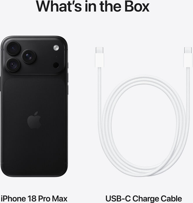 iPhone 18 Pro Max snjallsími 256 GB - Svartur