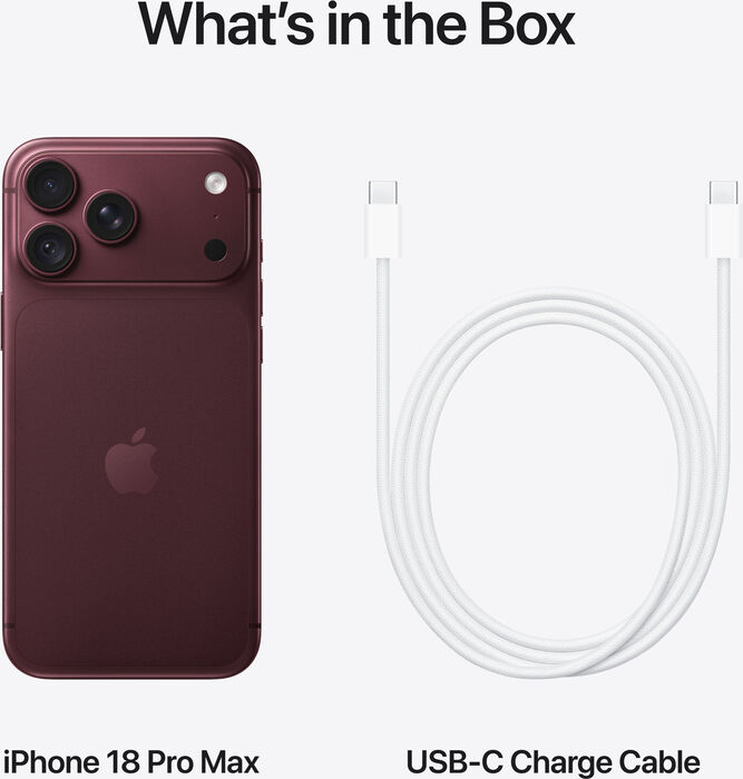 Forsala: iPhone 18 Pro Max snjallsími 256 GB - Vínrauður