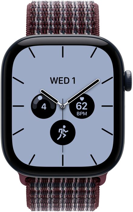 Apple Sport Loop ól f. 46mm Apple Watch - Vínrauð