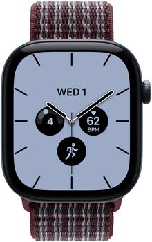 Apple Sport Loop ól f. 46mm Apple Watch - Vínrauð