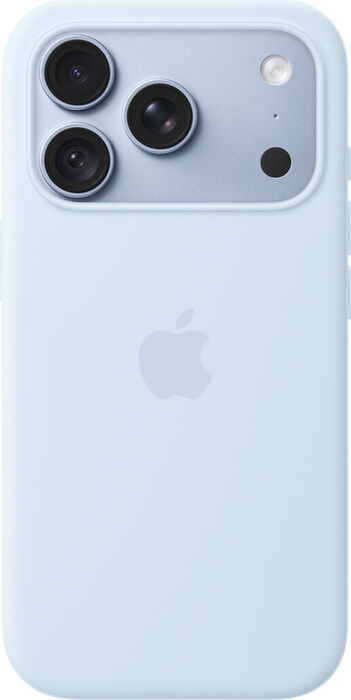 iPhone 18 Pro sílikon símahulstur - Ljósblátt