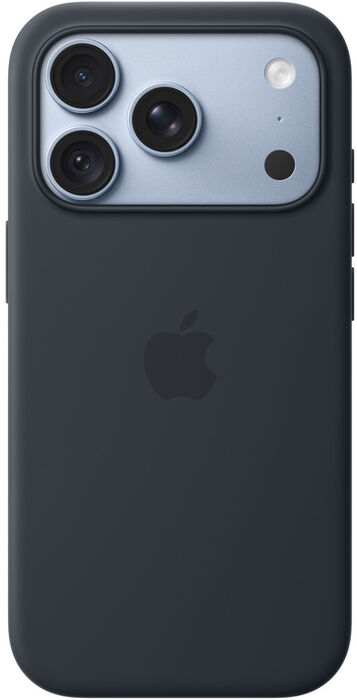 Apple iPhone 18 Pro sílikon símahulstur - Dökkblátt