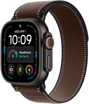 Apple Trail Loop ól f. Svart Apple Watch Ultra - Brún