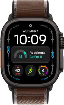 Apple Trail Loop ól f. Svart Apple Watch Ultra - Brún