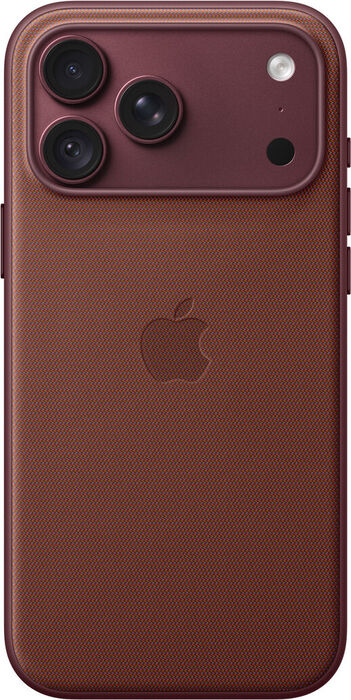 iPhone 18 Pro Max TechWoven símahulstur - Vínrautt