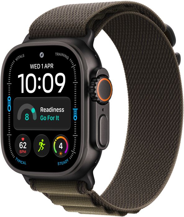 Apple Alpine Loop ól f. Svart Apple Watch Ultra - Dökkgræn