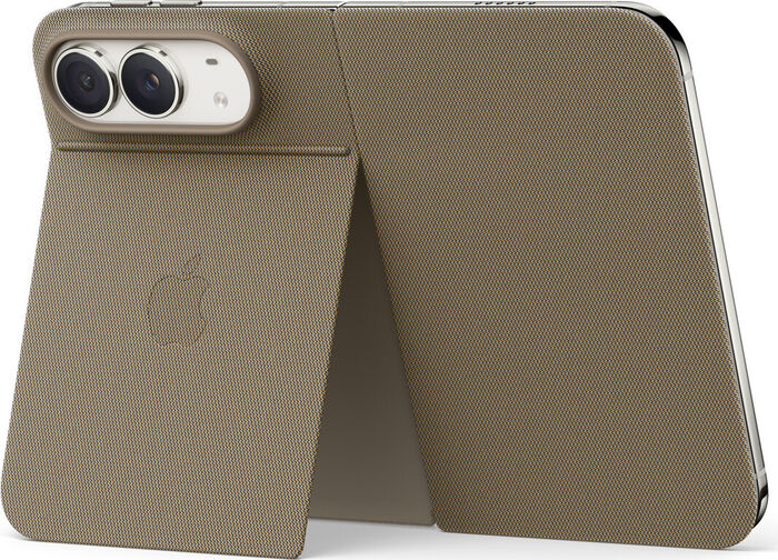 Apple iPhone Duo Folio símahulstur með standi - Mógrátt