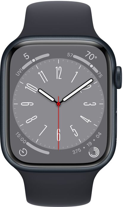 Apple Watch Series 8 LTE 45mm - Dökkblátt/Dökkblá Sport ól