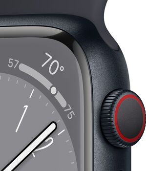 Apple Watch Series 8 LTE 45mm - Dökkblátt/Dökkblá Sport ól
