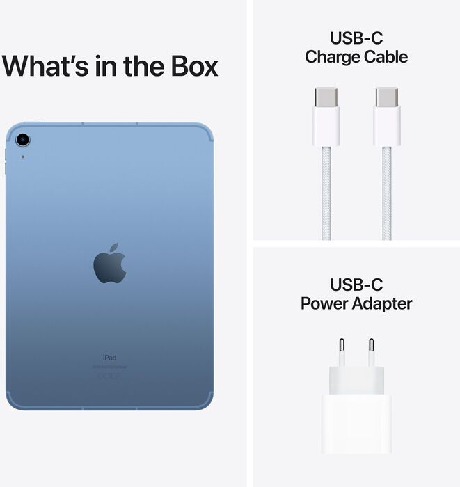 Apple iPad 10,9" (2022) 64 GB Wi-Fi+5G - Blár