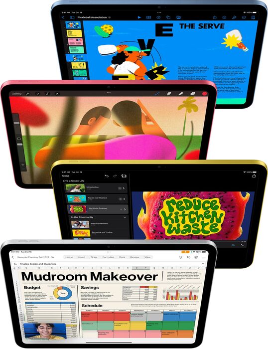 Product image not available for Apple iPad 10,9" (2022) 256 GB Wi-Fi+5G - Silfur
