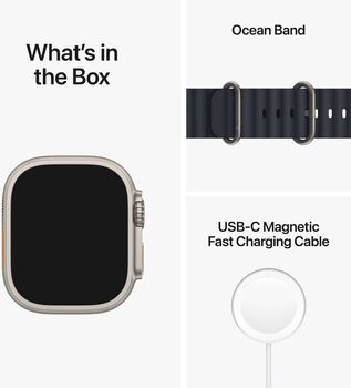 Apple Watch Ultra 49 mm Ocean Band - Dökkblátt