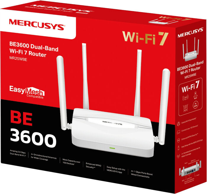 Mercusys MR25WBE WiFi 7 netbeinir