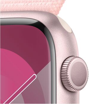 Apple Watch Series 9 GPS 45mm - Bleikt/Bleik Sport ól 