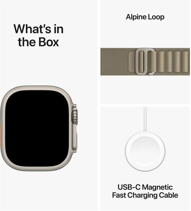Apple Watch Ultra 2 LTE - Olive Alpine ól L