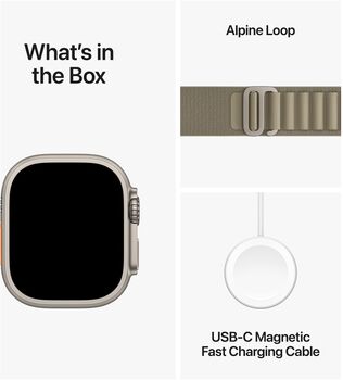 Apple Watch Ultra 2 LTE - Olive Alpine ól L 