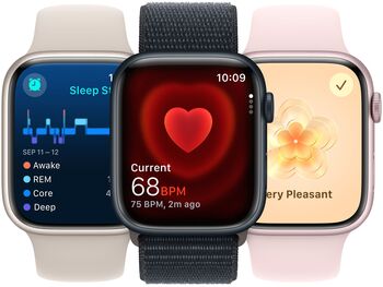 Apple Watch Series 9 LTE 41mm - Dökkblátt/Dökkblá Sport ól 