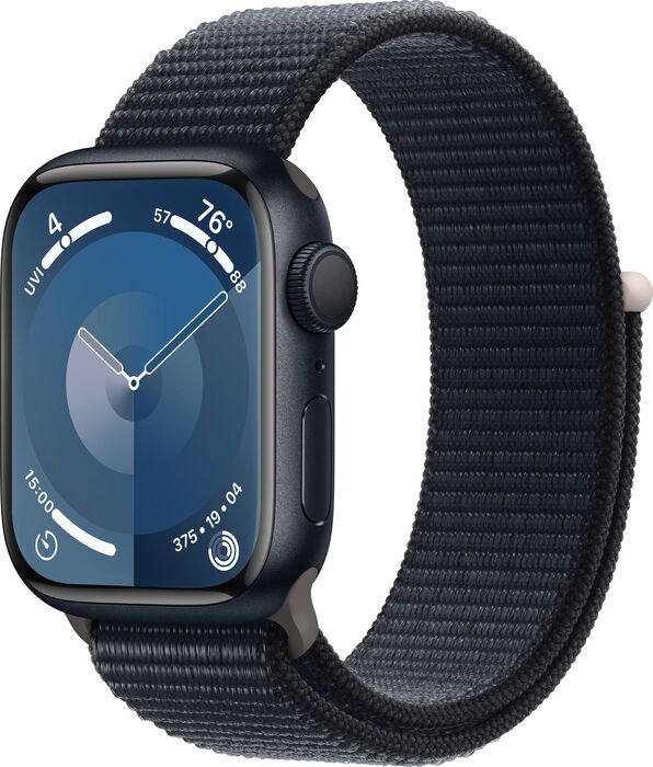 Apple Watch Series 9 LTE 41mm - Dökkblátt/Dökkblá Sport ól 