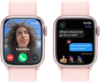 Apple Watch Series 9 LTE 41mm - Bleikt/Bleik Sport ól 