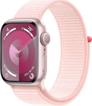 Apple Watch Series 9 LTE 41mm - Bleikt/Bleik Sport ól 