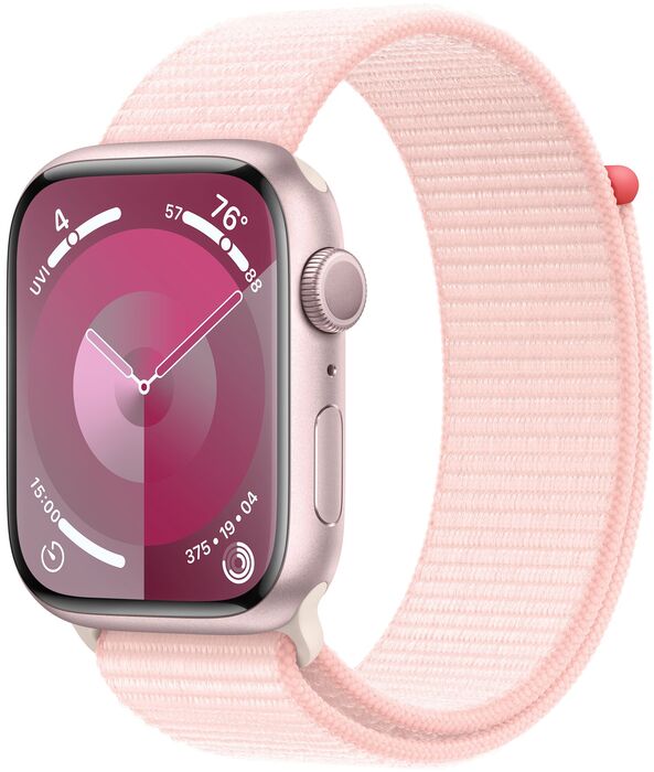Apple Watch Series 9 LTE 45mm - Bleikt/Bleik Sport ól