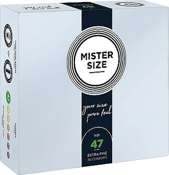 Mister Size 47 mm smokkar - 36 stk 