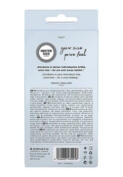 Mister Size 49 mm smokkar - 10 stk 