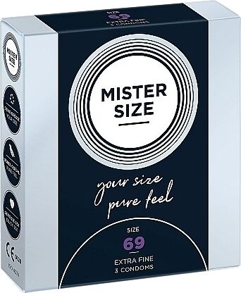 Mister Size 69 mm smokkar - 3 stk 