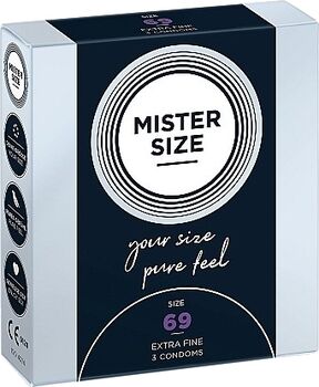 Mister Size 69 mm smokkar - 3 stk 