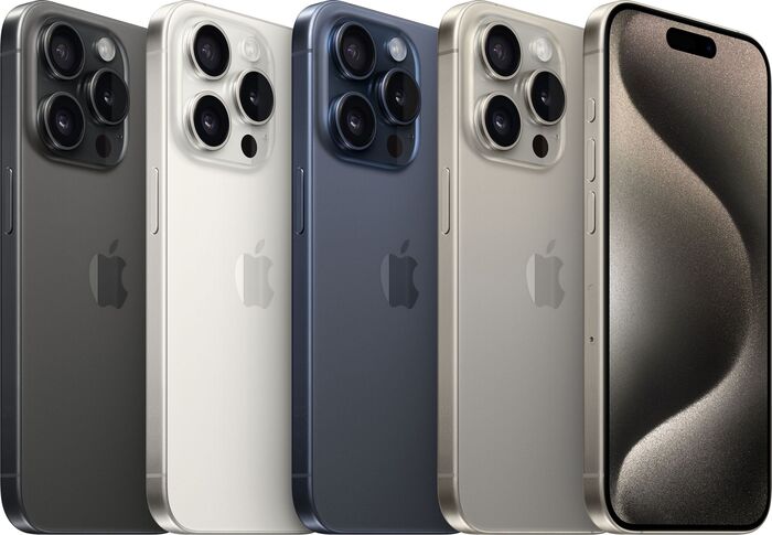 Apple iPhone 15 Pro 128 GB snjallsími - Hvítur Titanium
